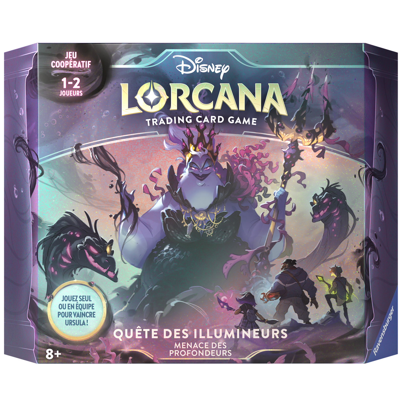 coffret de jeu quête des illumineurs, menace des profondeurs pour disney lorcana